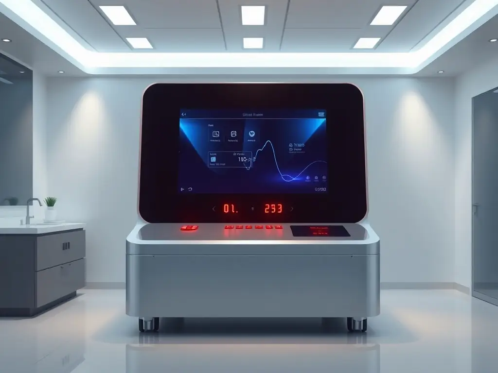 Sleek diode laser platform with advanced features in a clinic.